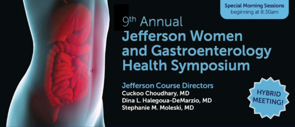 9th Annual Jefferson Women and Gastroenterology Health Symposium Banner